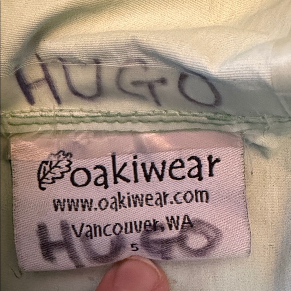 OAKI Green and Gray Kids Raincoat - Picture 2 of 5